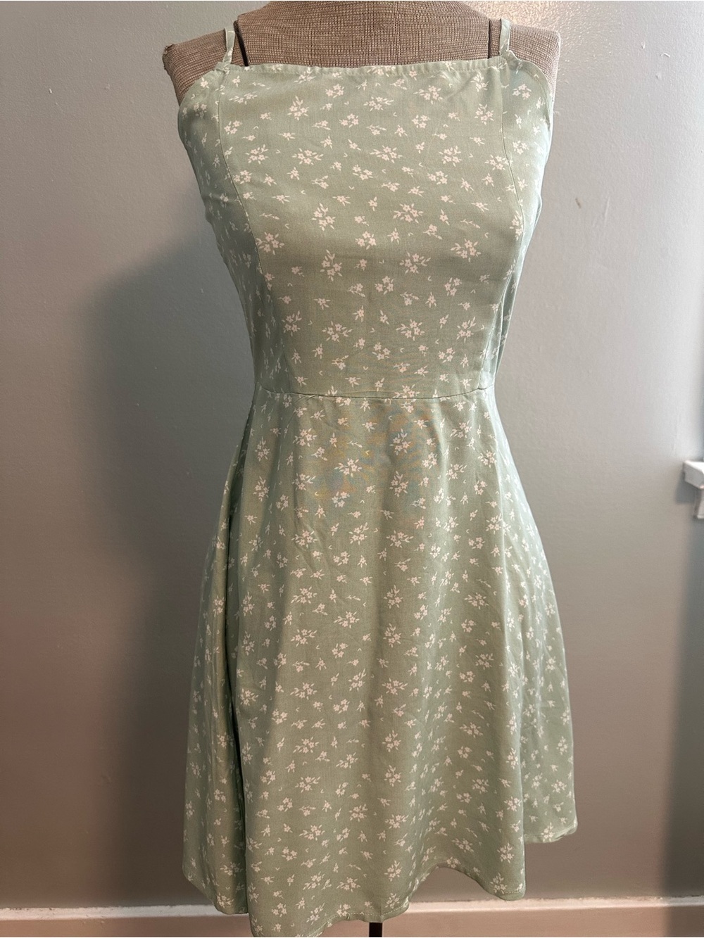 Primark Sage Green Floral Midi Dress 12/13 years
